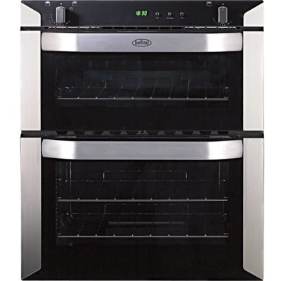 Belling BI70G 60cm Built Under Gas Double Oven in Stainless Steel Belling BI70G 60cm Built Under Gas Double Oven in Stainless Steel